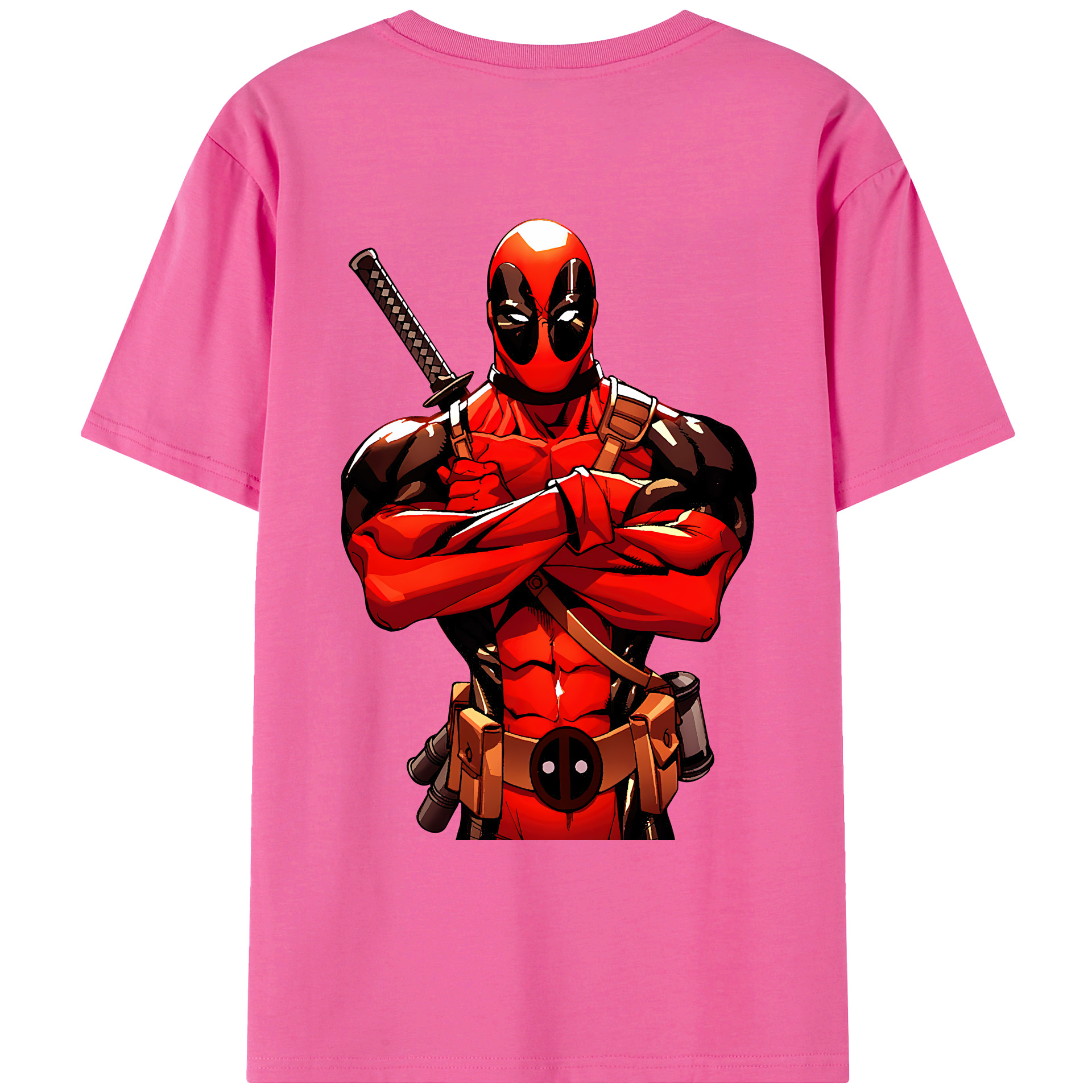 （画像用） Deadpool デッドプール レディース半袖Tシャツ(バックプリント)